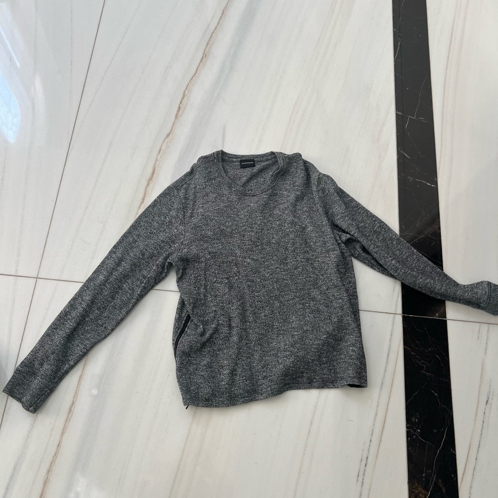 Club Monaco Men's Gray Sweater with side zipper